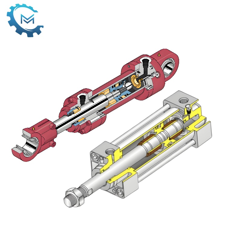 Jaké jsou rozdíly mezi hydraulickými válci a pneumatickými válci?